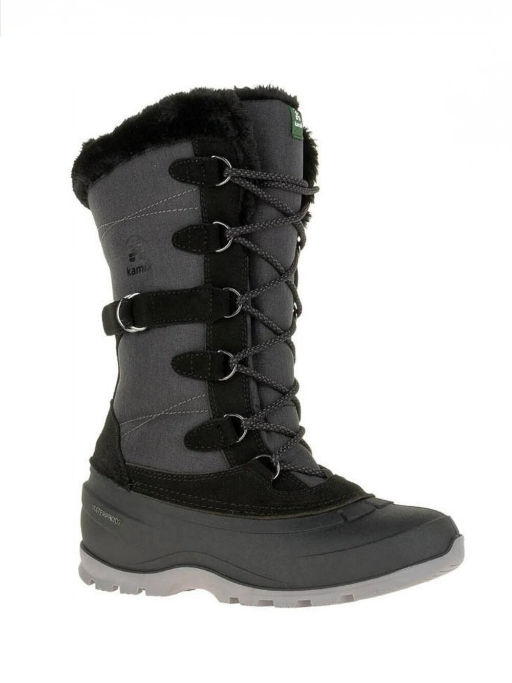 NWT Women's Size 6 Kamik Snovalley 2  Black Winter Snow Boots NK2176-BLK
